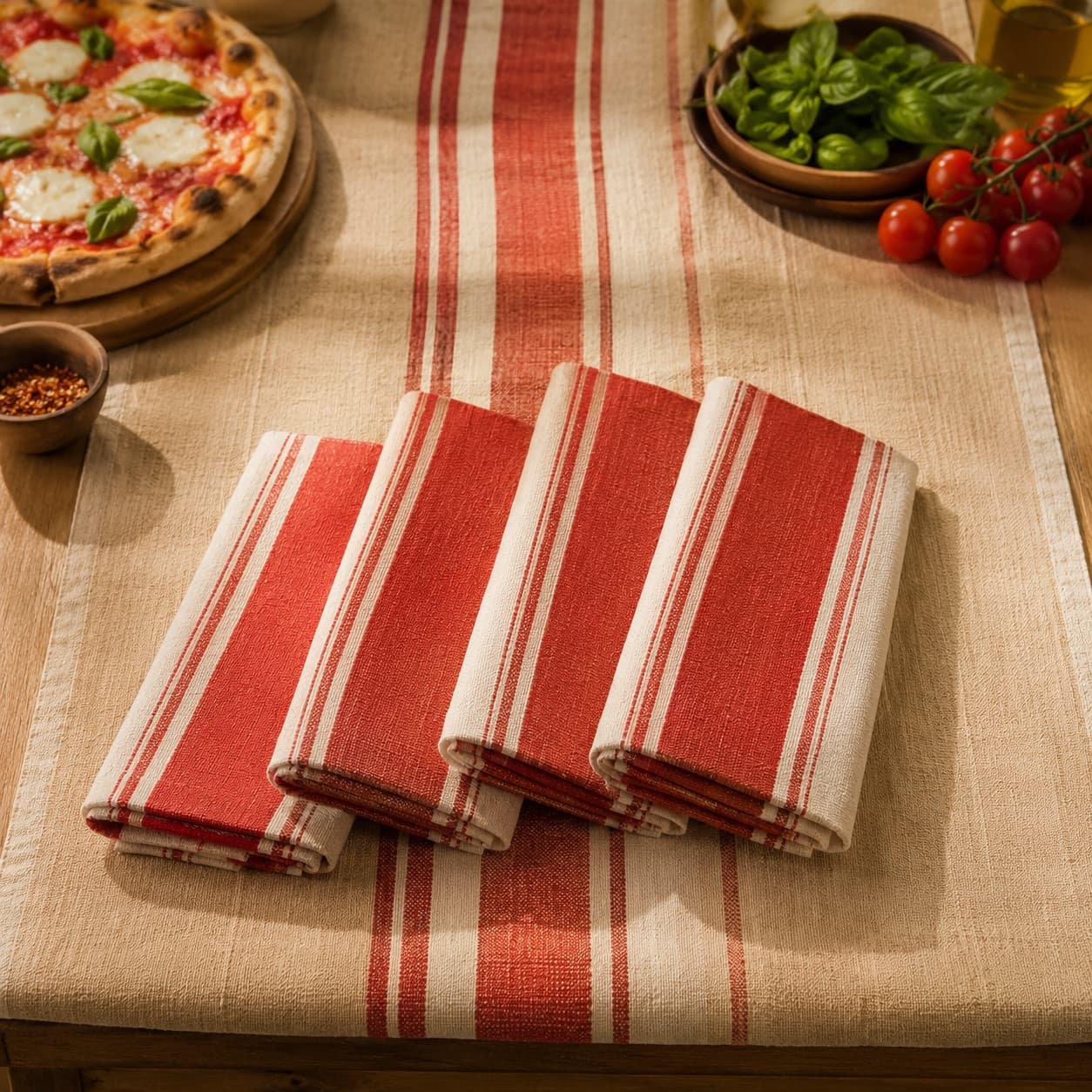 Pizza Night Table Runner & Napkin Set